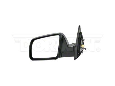 Powered Non-Heated Side Mirror; Driver Side; Black (07-11 Tundra)