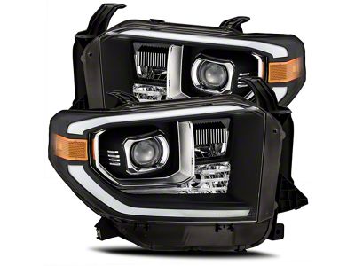 PRO-Series G2 Projector Headlights; Black Housing; Clear Lens (14-21 Tundra w/ Factory Halogen Headlights)