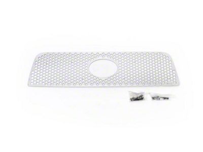 Putco Punch Design Upper Overlay Grilles; Polished (07-09 Tundra)