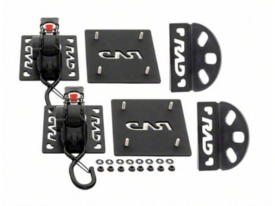 RAD Deal Universal Auto-Retracting Bed Straps; Black Out (Universal; Some Adaptation May Be Required)