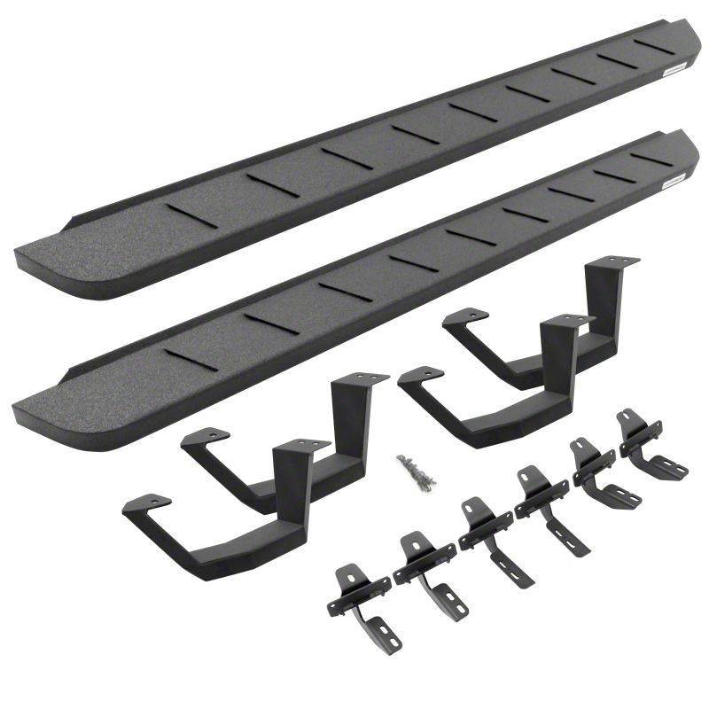 Go Rhino Tundra RB10 Running Boards with Drop Steps; Protective