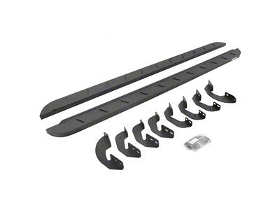 Go Rhino RB10 Slim Running Boards; Protective Bedliner Coating (07-21 Tundra Double Cab)
