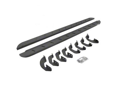 Go Rhino RB10 Slim Running Boards; Protective Bedliner Coating (07-21 Tundra CrewMax)