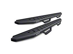 Go Rhino RB20 Running Boards with Drop Steps; Textured Black (22-26 Tundra Double Cab)