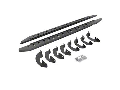 Go Rhino RB20 Slim Running Boards; Protective Bedliner Coating (07-21 Tundra Double Cab)