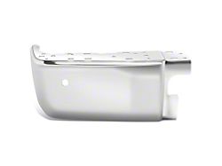 Rear Bumper End Cap with Backup Sensor Holes; Driver Side; Chrome (14-21 Tundra)