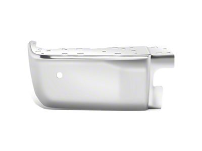 Rear Bumper End Cap with Backup Sensor Holes; Driver Side; Chrome (14-21 Tundra)