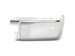 Rear Bumper End Cap with Backup Sensor Holes; Passenger Side; Chrome (14-21 Tundra)
