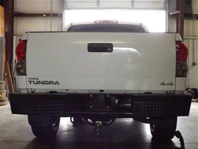 Rear Bumper; Gloss Black (07-13 Tundra)