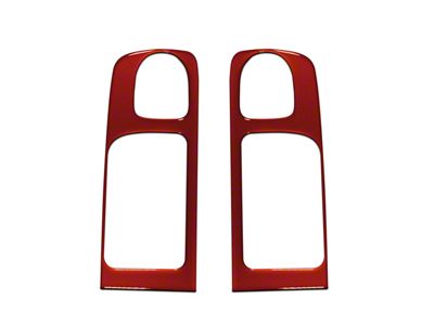 Rear Door Handle Accent Trim; Inferno Orange (14-21 Tundra CrewMax)