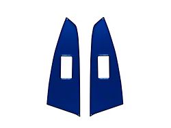 Rear Door Switch Panel Accent Trim; Blazing Blue (14-21 Tundra Double Cab)