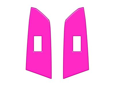Rear Door Switch Panel Accent Trim; Hot Pink (14-21 Tundra CrewMax)