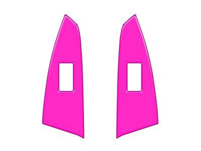 Rear Door Switch Panel Accent Trim; Hot Pink (14-21 Tundra Double Cab)