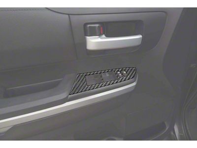 Rear Door Switch Panel Accent Trim; Smoked Mesquite (14-21 Tundra CrewMax)