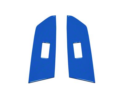 Rear Door Switch Panel Accent Trim; Voodoo Blue (14-21 Tundra CrewMax)