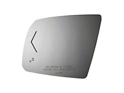 Redi-Cuts Fit Over Heated Side View Mirror Glass; 8-1/8-Inch x 6-11/16-Inch; Passenger Side (18-21 Tundra w/ Auto Dimming, Blind Spot Detection & Heated Mirror)