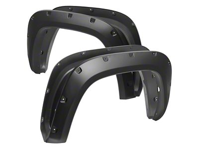 Rivet Style Fender Flares; Smooth Black (22-26 Tundra)