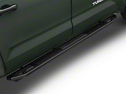 Rocker Armor Side Step Bars; Matte Black (22-26 Tundra CrewMax)