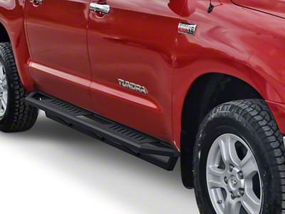 Rocker Armor Side Step Bars; Matte Black (07-21 Tundra CrewMax)