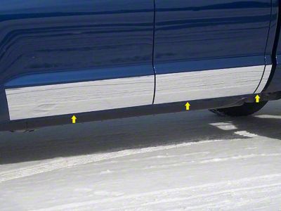 Rocker Panel Trim; Stainless Steel (14-21 Tundra Double Cab)