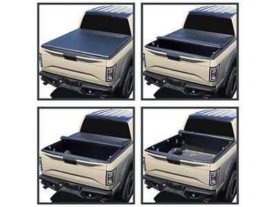 Roll Up Tonneau Cover; Black (07-21 Tundra w/ 5-1/2-Foot Bed)
