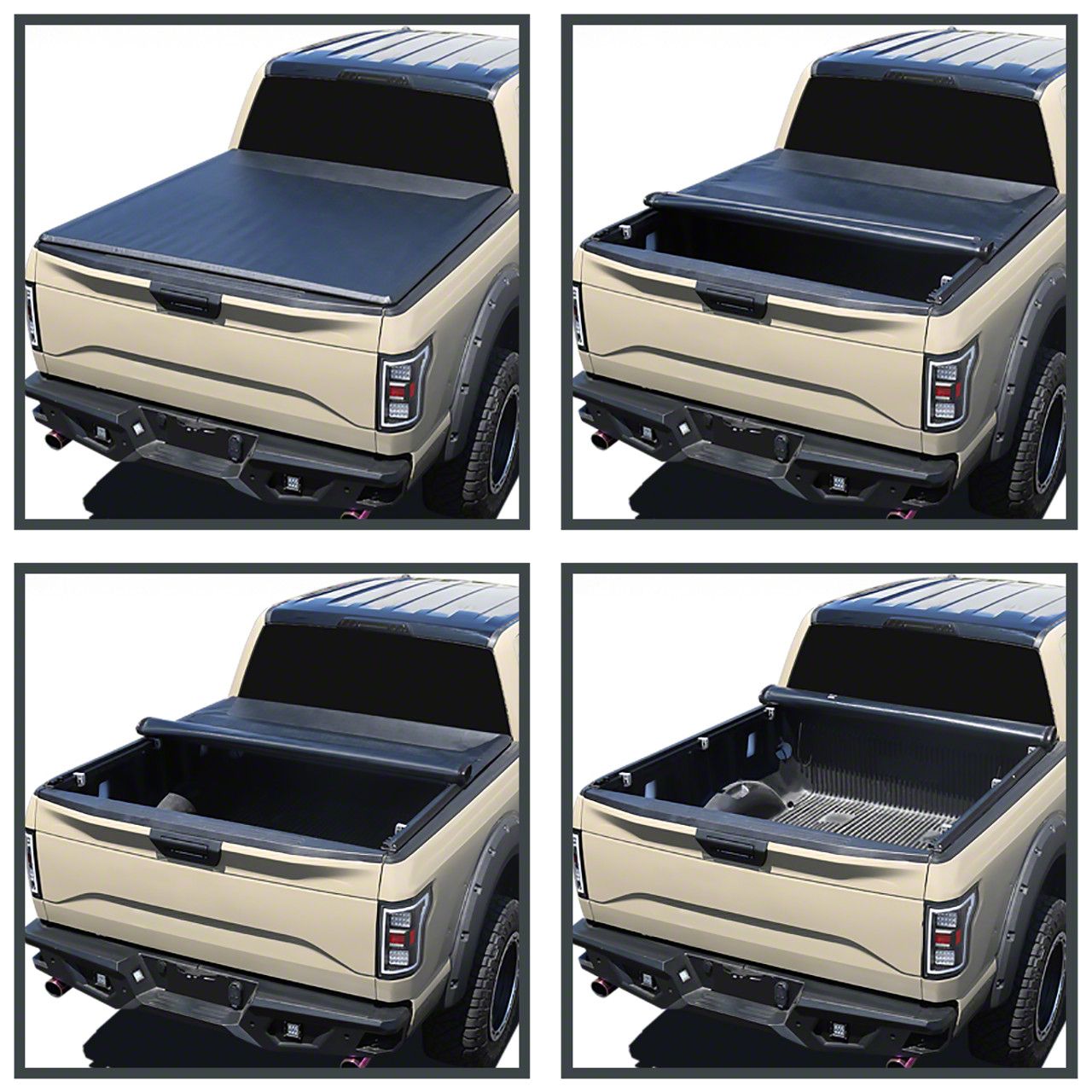 Tundra Roll Up Tonneau Cover; Black (0721 Tundra w/ 61/2Foot Bed