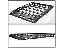 Roof Top Cargo Basket with Cargo Net; 55x41x5-Inch; Black (Universal; Some Adaptation May Be Required)