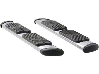Regal 7-Inch Oval Side Step Bars; Polished Stainless (07-21 Tundra Double Cab)