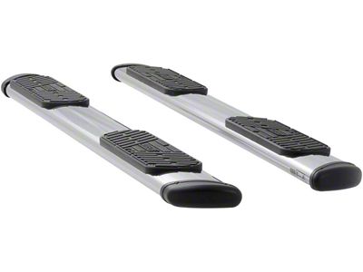 Regal 7-Inch Wheel-to-Wheel Oval Side Step Bars; Polished Stainless (07-17 Tundra Regular Cab w/ 8-Foot Bed)