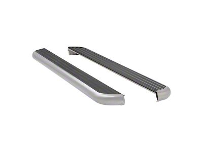 MegaStep 6.50-Inch Running Boards without Mounting Brackets; Polished Stainless (07-17 Tundra Regular Cab w/ 8-Foot Bed; 07-21 Tundra Double Cab w/ 6-1/2-Foot Bed, CrewMax w/ 5-1/2-Foot Bed)