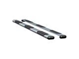 O-Mega II 6-Inch Wheel-to-Wheel Oval Side Step Bars without Mounting Brackets; Silver (07-21 Tundra Double Cab w/ 8-Foot Bed)