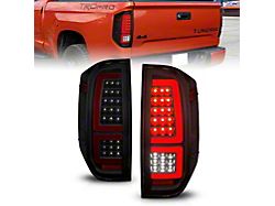 Sequential LED Tail Lights; Black Housing; Smoked Lens (14-21 Tundra)