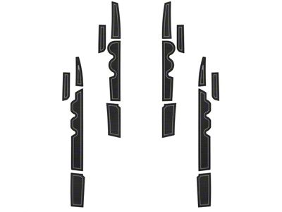 Side Door Pocket Foam Inserts; Black/Gray (07-21 Tundra CrewMax)