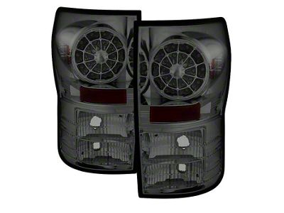LED Tail Lights; Chrome Housing; Smoked Lens (07-13 Tundra)