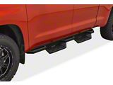 Square Tube Drop Style Nerf Side Step Bars; Matte Black (07-21 Tundra Double Cab)