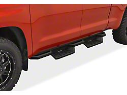 Square Tube Drop Style Nerf Side Step Bars; Matte Black (07-21 Tundra Double Cab)