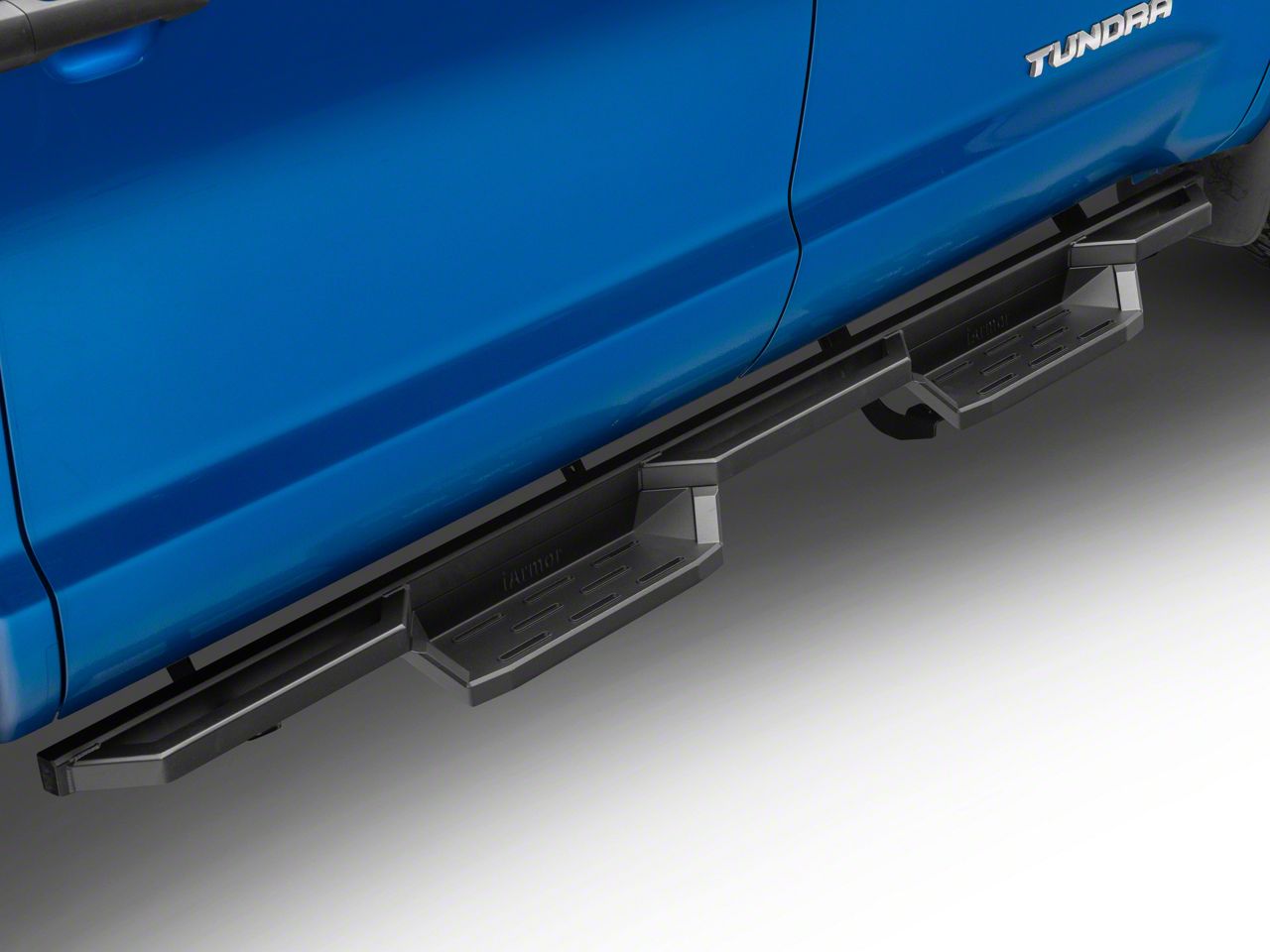 Tundra Square Tube Drop Style Nerf Side Step Bars; Matte Tundra Square Tube Drop Style Nerf Side Step Bars; Matte