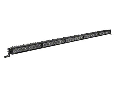 SS50 Pro Single Row LED Light Bar with Amber Backlight; White Combo (Universal; Some Adaptation May Be Required)
