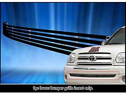 Stainless Steel Billet Lower Bumper Grille Overlay; Black (03-06 Tundra)