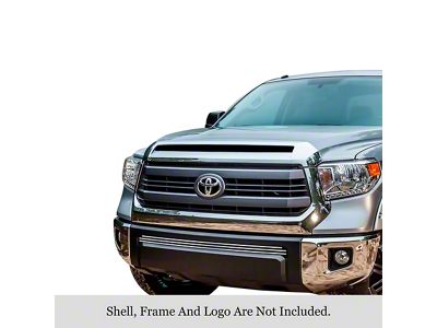 Stainless Steel Billet Lower Bumper Grille Overlay; Polished (14-21 Tundra)