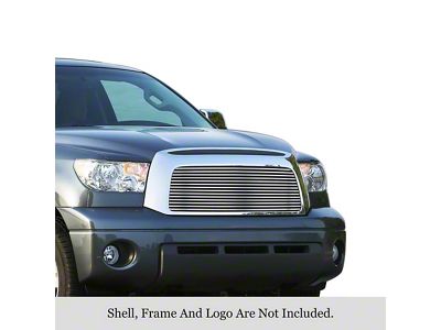 Stainless Steel Billet Upper Grille Overlay; Polished (07-09 Tundra)