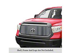 Stainless Steel Billet Upper Replacement Grille with Emblem Hole; Polished (18-19 Tundra w/ TSS)
