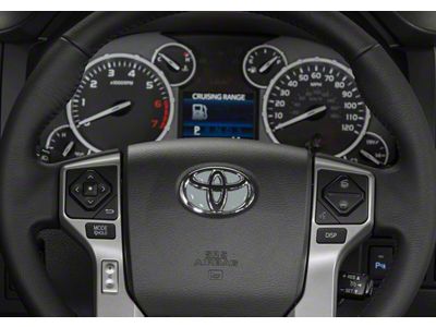 Steering Wheel Emblem Inserts; Cement Gray (07-21 Tundra)