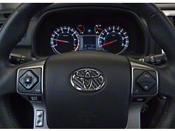 Steering Wheel Emblem Inserts; Raw Carbon Fiber (07-21 Tundra)