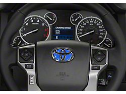 Steering Wheel Emblem Inserts; Voodoo Blue (07-21 Tundra)