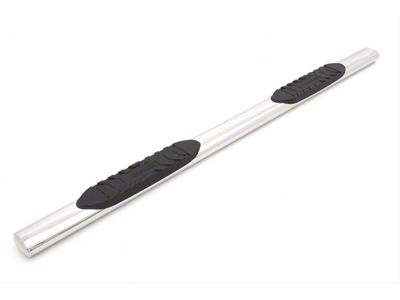 5-Inch Oval Straight Nerf Side Step Bars; Polished Stainless (07-21 Tundra CrewMax)