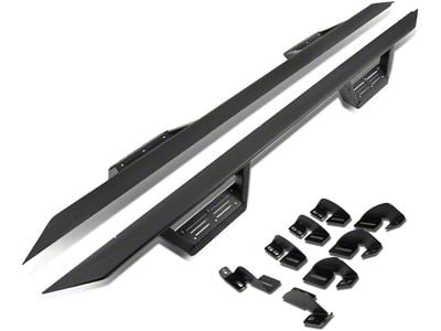 Drop Step Side Step Bars; Textured Black (07-21 Tundra CrewMax)