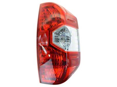 Tail Light; Chrome Housing; Red Clear Lens; Passenger Side (14-21 Tundra)