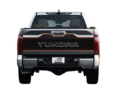 Tailgate Graphic; Matte Black with Gloss Black Outline (22-25 Tundra)