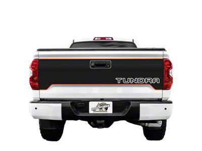 Tailgate Graphic; Matte Black with Gloss Black Outline (14-21 Tundra)